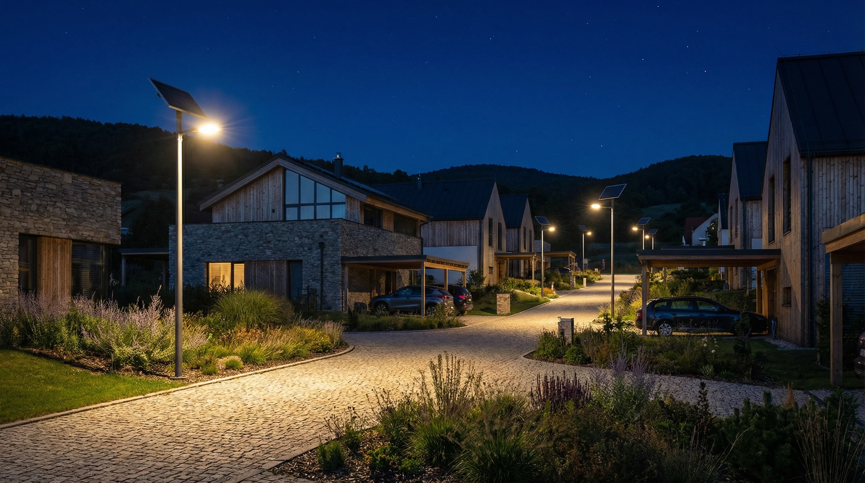 Solar street lighting